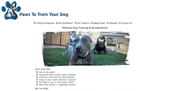 Desktop Screenshot of pawstotrainyourdog.com