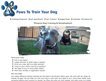 Tablet Screenshot of pawstotrainyourdog.com
